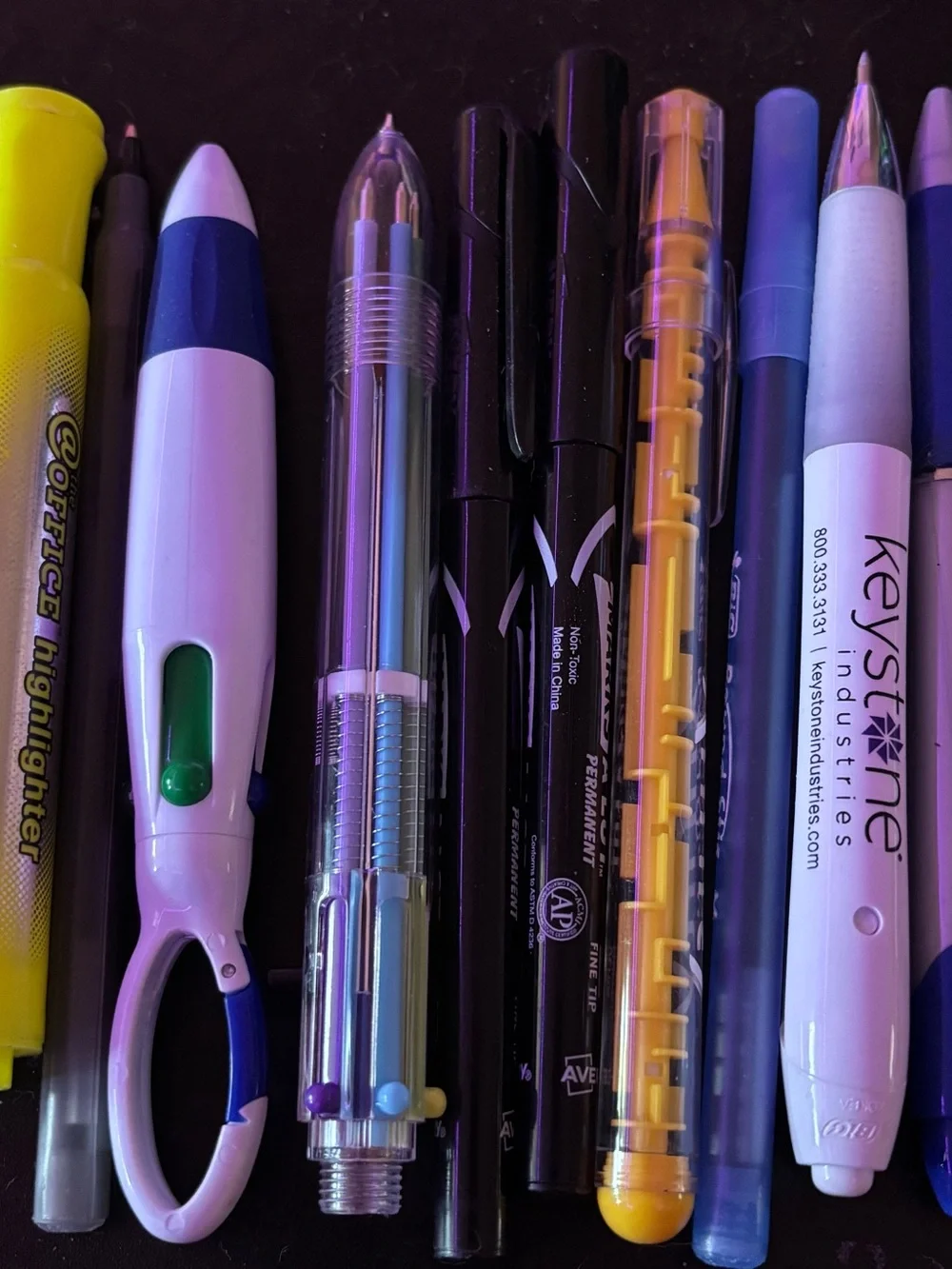 Back to School School Supply Lot - Pencils, Pens , Highlighters & Pencil holder